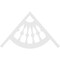 Ekena Millwork Pitch Classic Wagon Wheel Architectural Grade PVC Gable Pediment, 72"W x 42"H x 1"P (14/12) GPP072X042X100CWW - alternate 3